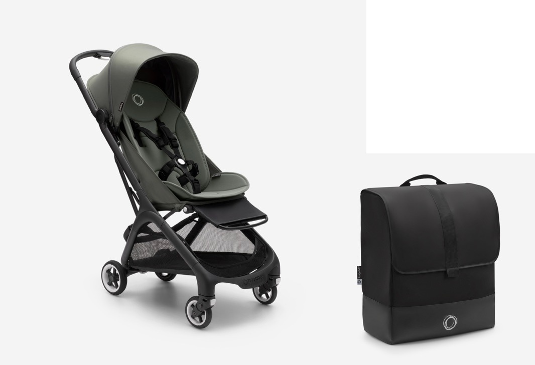 Silla de Paseo BUTTERFLY Verde Bosque + Bolsa de Transporte BUGABOO